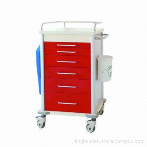 EPC emergency trolley, CE certified, EPC steel, lockable drawers